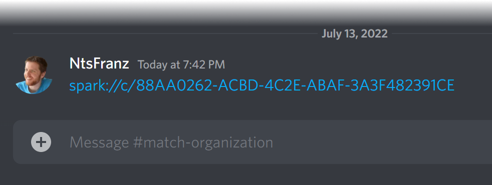 spark link in Discord